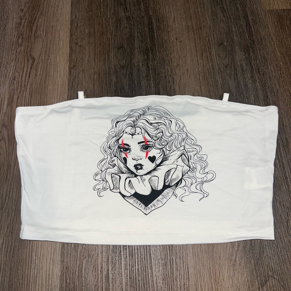 White SHEIN Tube top
